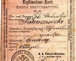 Karta legitymacyjna, Lwow 1860.jpg