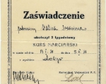 Zaswiadczenie o kursie narciarskim post. F.Walica 1931.jpg