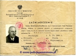 Stanislaw Wolski - zasw. Kom.Rehab.-Kwalifik.dla b.f-szy PP, 01.04.1947.jpg